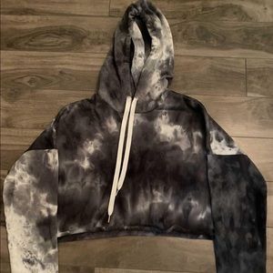 SWS Active Tie-Dye Cropped Hooded Sweater